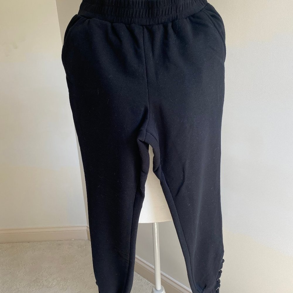 Good American Laced Leg Joggers